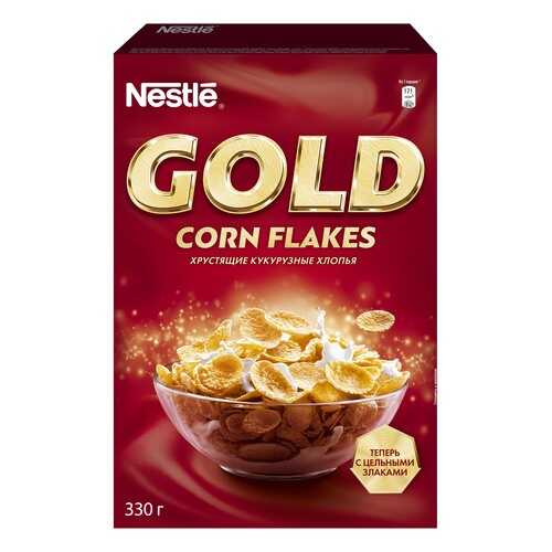 Готовые завтраки Nestle gold голд кукурузные хлопья 330 г в Светофор