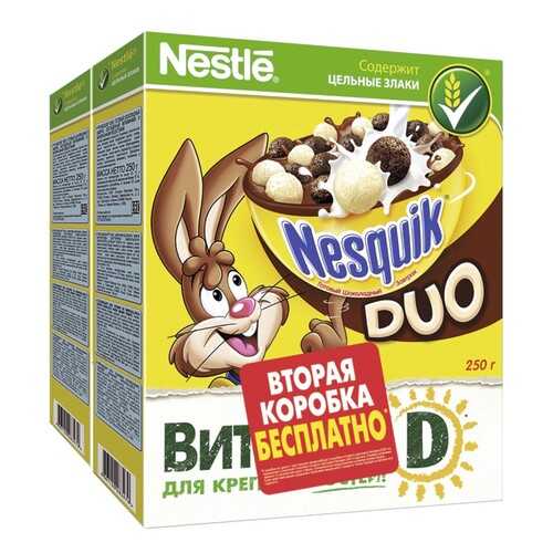 Готовый шоколадный завтрак Nesquik Duo обогащенный витаминами и минеральными веществами в Светофор