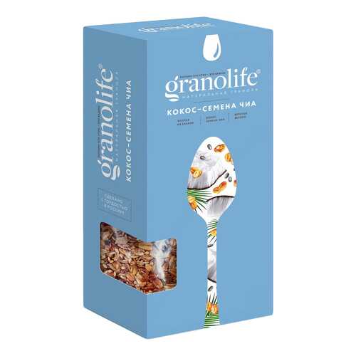 Гранола Granolife кокос-семена чиа 200 г в Светофор