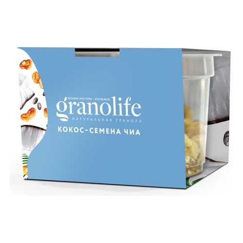 Гранола Granolife кокос-семена чиа 60 г в Светофор
