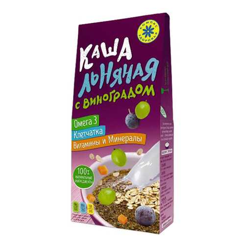Каша Льняная с виноградом Компас здоровья 250 г в Светофор