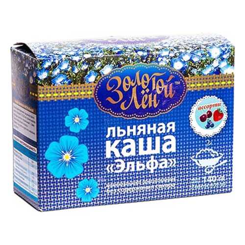 Каша льняная Золотой лен эльфа натуральная 7 пакетов по 20 г в Светофор