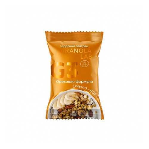Завтрак готовый гранола Ореховая формула Granola.Lab 60 г в Светофор