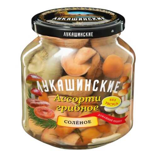 Ассорти грибное Лукашинские соленое 340г в Светофор