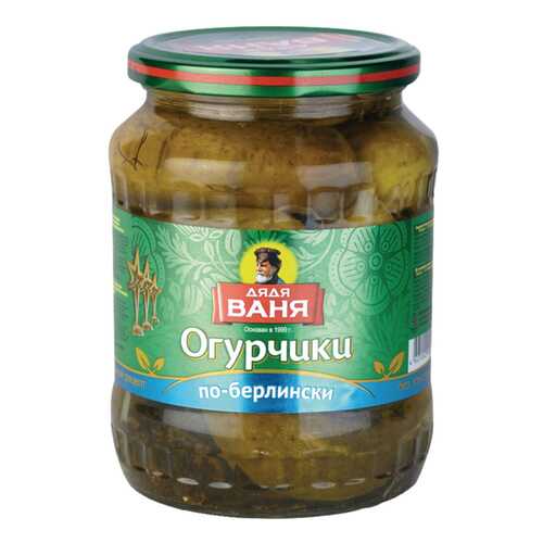 Огурчики маринованные Дядя Ваня по-берлински 680 г в Светофор