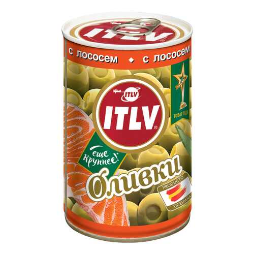 Оливки ITLV крупные зеленые с лососем 314 г в Светофор