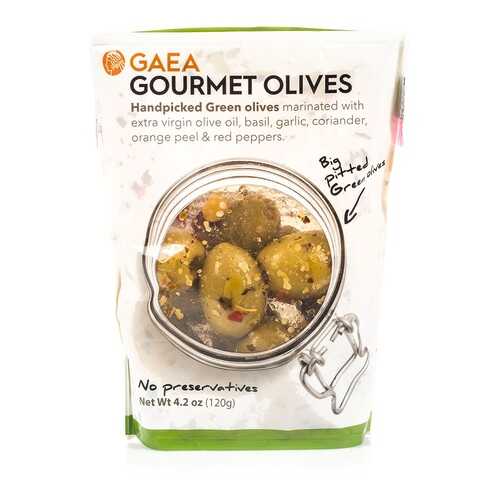 Оливки зелёные без косточки Гурмэ Gaea 120 г, Греция в Светофор