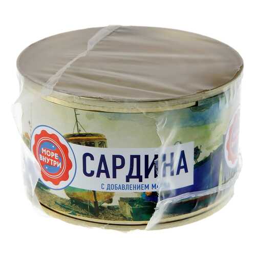 Сардина Море внутри атлантическая с добавлением масла 250 г в Светофор