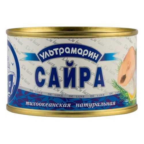 Сайра тихоокеанская Ультрамарин натуральная 240 г в Светофор