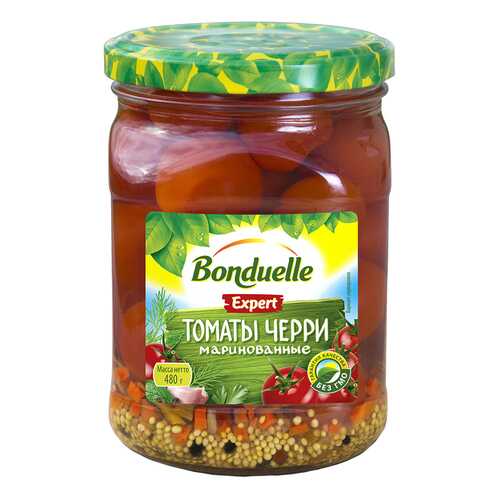 Томаты Bonduelle expert черри маринованные 480 г в Светофор