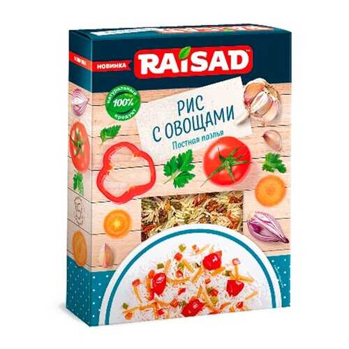 Гарнир Raisad Рис с овощами Постная Паэлья 200г в Светофор