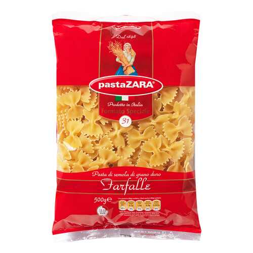 Макаронные изделия PastaZara farfalle 500 г в Светофор