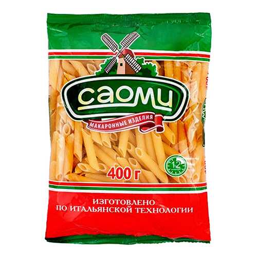 Макароны Саоми перья рифленые 400 г в Светофор