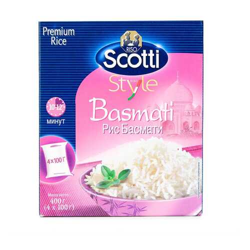 Рис Riso Scotti Басмати в варочных пакетиках 4 шт 100 г в Светофор