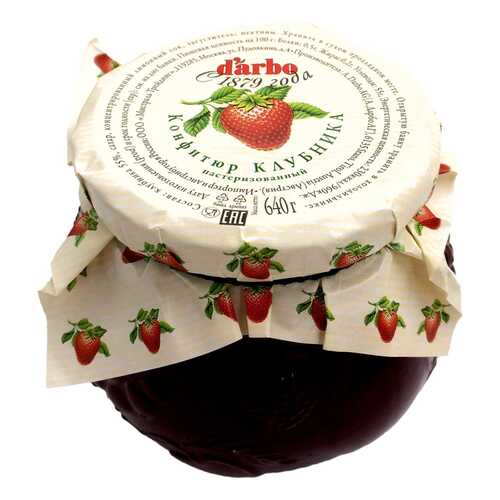 Конфитюр d'arbo Клубника 640г Австрия в Светофор