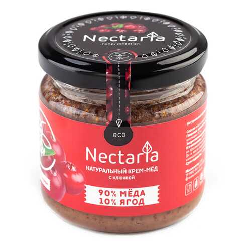 Крем-мёд с клюквой Nectaria 230 г в Светофор
