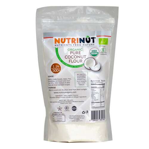 Кокосовая мука Nutrinut organic coconut flour 500 г в Светофор