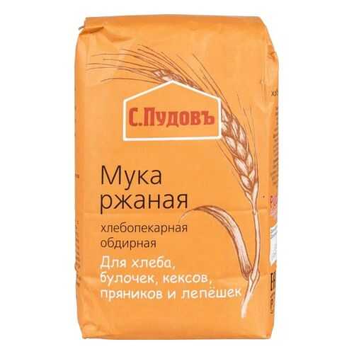Мука ржаная С.Пудовъ обдирная 1 кг в Светофор