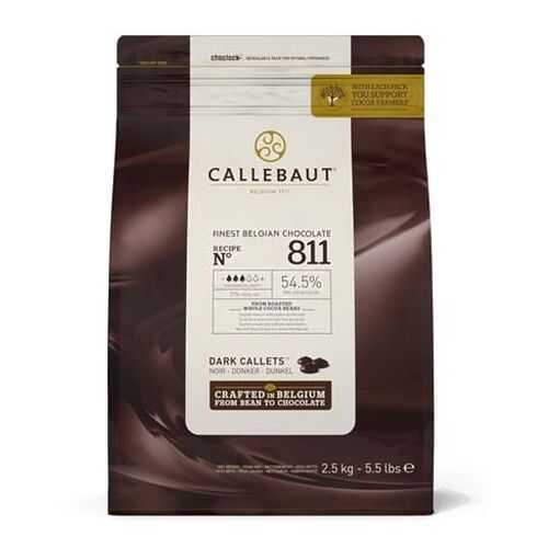 Шоколад темный Callebaut 54.5% какао (811-RT-U71) 2.5 кг в Светофор