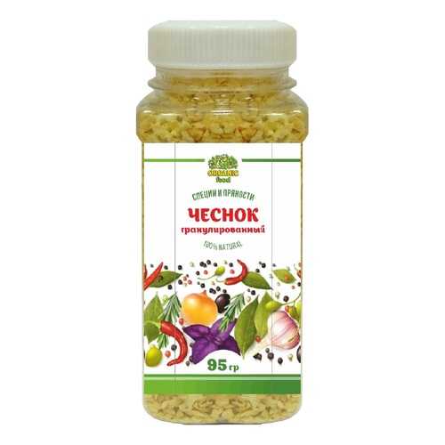 Чеснок сушеный Organic Food гранулированный 95 г в Светофор