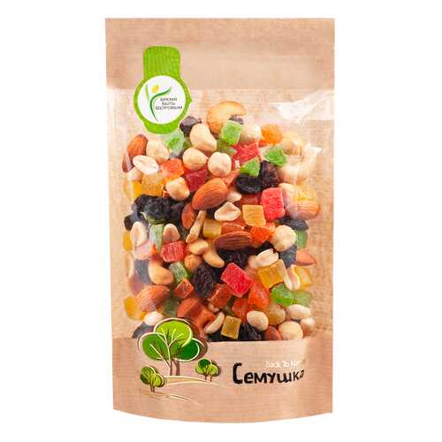 Смесь Семушка сладкая жареных орехов с цукатами 250 г в Светофор