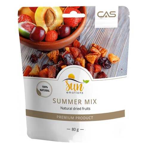 Смесь Summer Mix Sun Emotions инжир, вяленый абрикос, клубника, вишня 80 г в Светофор