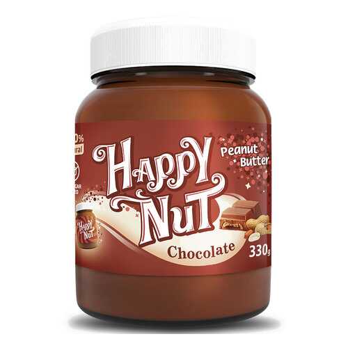 Арахисовая паста Happy nut с темным шоколадом 330 г в Светофор