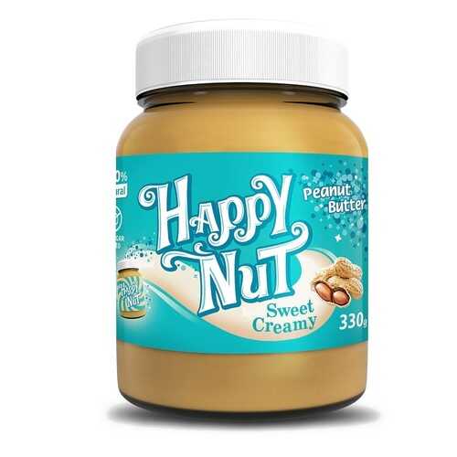 Арахисовая паста Happy Nut Sweet Creamy сладкая в Светофор
