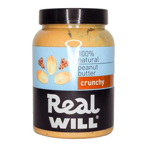 Паста арахисовая Real Will хрустящая 1000 г в Светофор