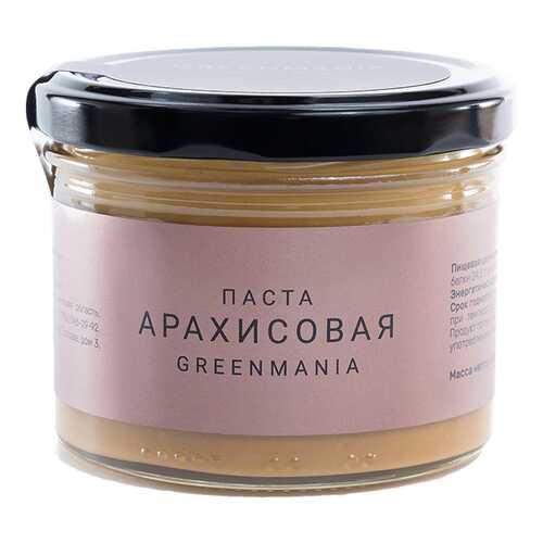 Паста GreenMania арахисовая 200 г в Светофор