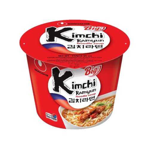 Лапша быстрого приготовления Кимчи Рамен Nongshim чашка 112 г в Светофор