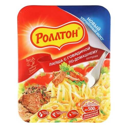 Лапша быстрого приготовления Роллтон с говядиной по-домашнему острая 90 г в Светофор