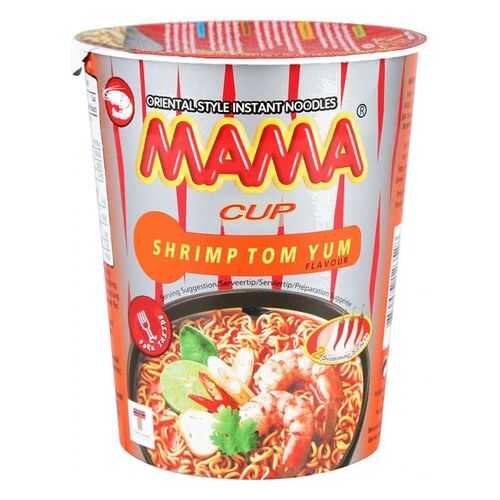 Лапша быстрого приготовления тайская Mama со вкусом супа том ям 70 г в Светофор