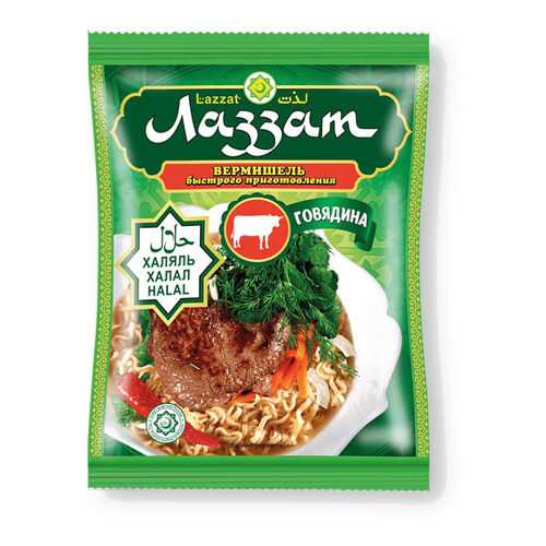 Лапша халяль быстрого приготовления совкусом говядины 12 шт в Светофор