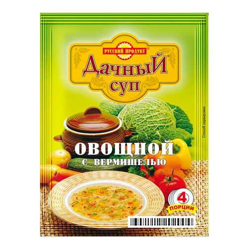 Суп дачный Русский Продукт овощной с вермишелью варочный 60 г в Светофор