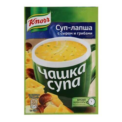 Суп-лапша Knorr чашка с сыром и грибами сухая смесь 15.5 г в Светофор