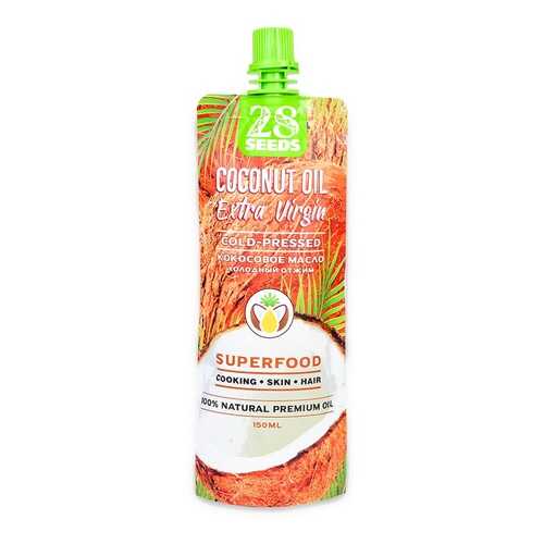 Масло кокосовое 28 SEEDS Extra Virgin холодного отжима 150мл дой-пак Россия в Светофор