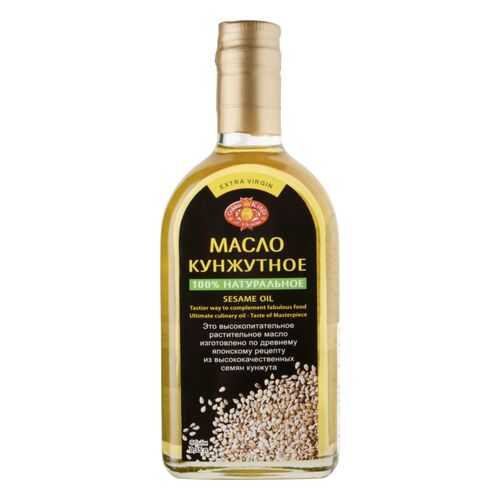 Масло кунжутное Golden Kings of Ukraine Extra Virgin 100% натуральное 0.35 л в Светофор