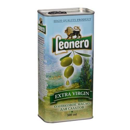 Масло Leonero оливковое нерафинированное для салатов ж/б 500 г в Светофор