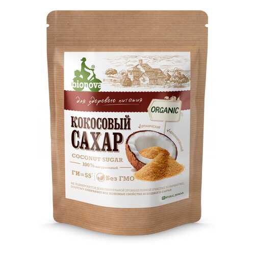 Сахар Bionova органический кокосовый 200 г в Светофор