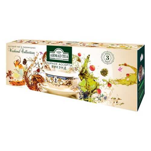 Чай Ahmad Tea Weekend Collection листовой чай в пирамидках 3*20*1.8 г в Светофор