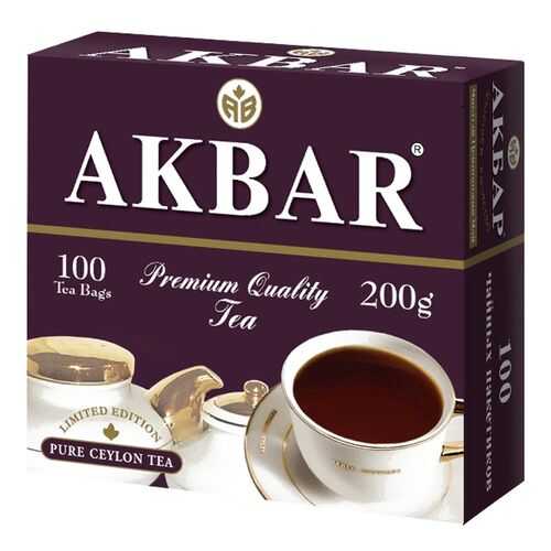 Чай Akbar English Breakfast черный байховый 2 г*100 пакетиков в Светофор