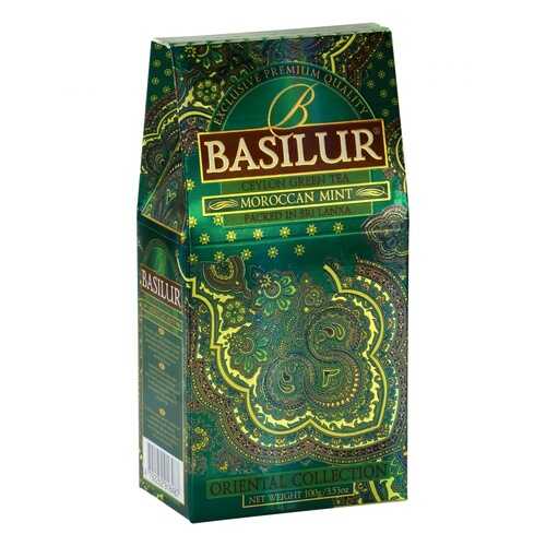 Чай Basilur Moroccan Mint, зеленый листовой с добавками, 100 гр в Светофор