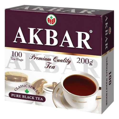 Чай черный Akbar цейлонский классический 100 пакетиков в Светофор