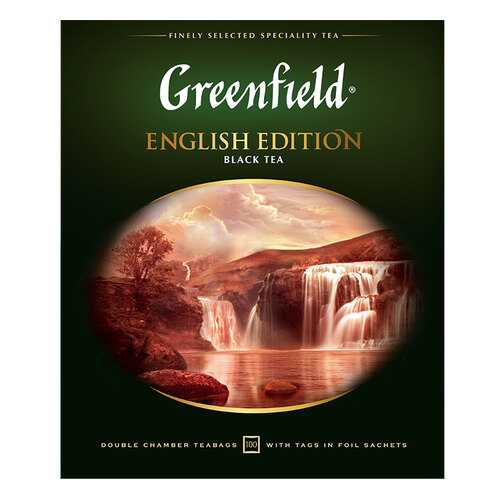 Чай черный Greenfield English Edition 100 пакетиков в Светофор