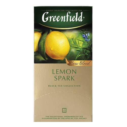 Чай черный Greenfield Lemon Spark 25 пакетиков в Светофор