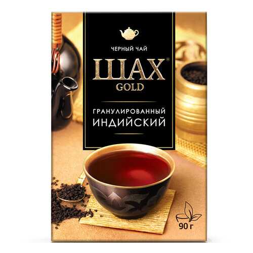 Чай черный листовой гранулированный Шах Gold Индийский 90 г в Светофор