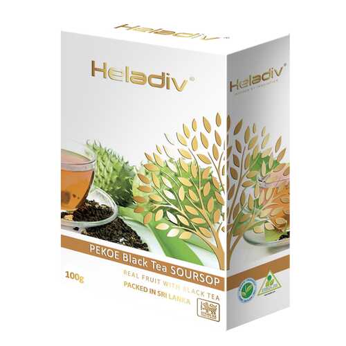 Чай черный листовой Heladiv soursop black tea 100 г в Светофор