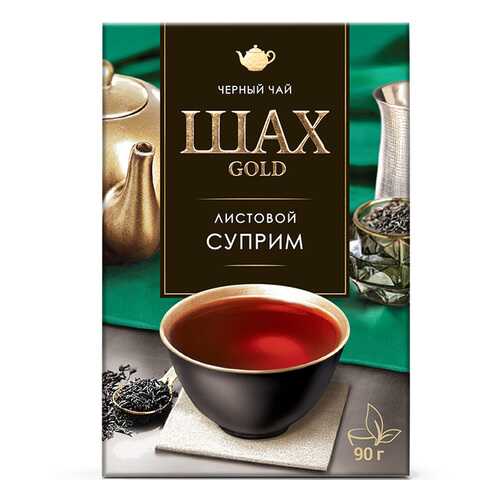 Чай черный листовой Шах Gold Суприм 90 г в Светофор