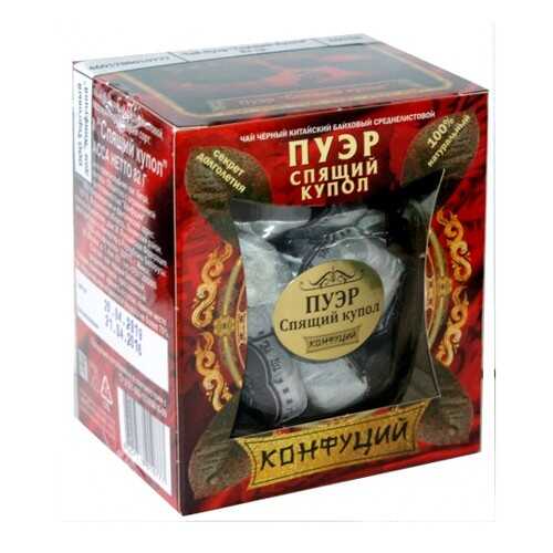 Чай черный прессованный Конфуций pu-er спящий купол 82 г в Светофор